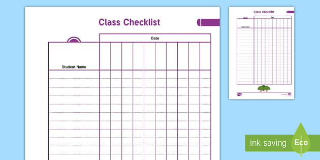 Teacher tracking curriculum coverage progress on a checklist